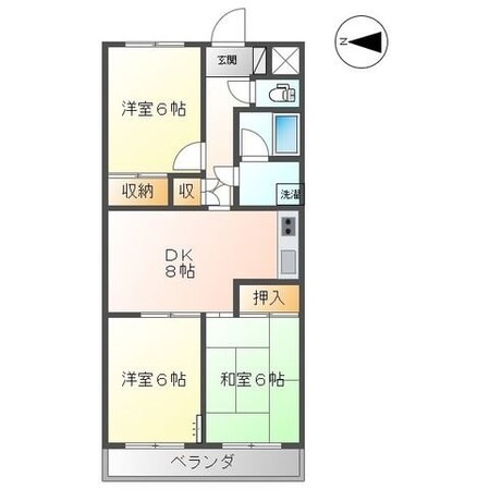 グランディールYOKOYAMA IIの物件間取画像